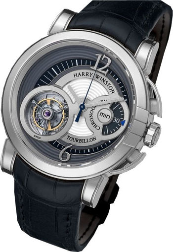 Review Harry Winston Haute Horology Midnight Chrono Tourbillon Limited Edition 25 MIDMTC42WW002 watch prices - Click Image to Close